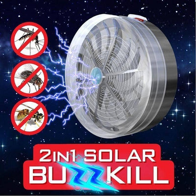 Bug Zapper Solar Powered Electric Mosquito Zappers Killer Insect Fly Pest Attractant Trap For Home Outdoor Indoor
