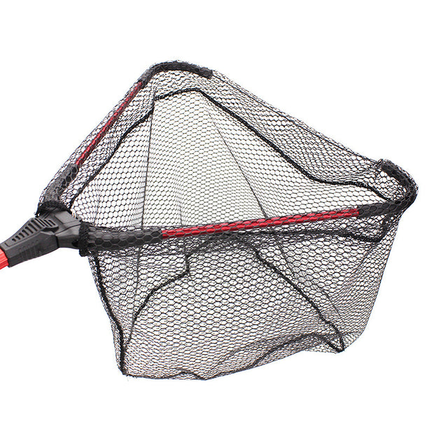 Aluminum Alloy Single Section Triangular Folding Dip Net Fly Fisherman Viscose Metal Thin