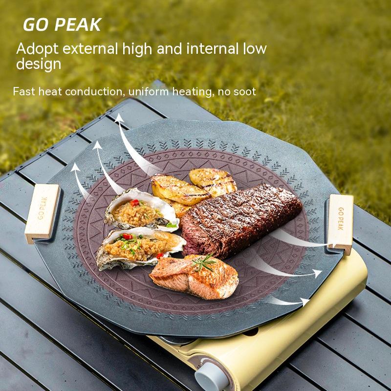 Outdoor Portable Non-stick Smoke-free Six-pointed Star Baking Tray