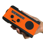 Portable Radio Solar Powered Manual Emergency Charging