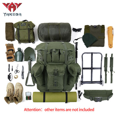 Tactical Iron Frame Backpack Outdoor Army Fan Field Weight Bearing Training Marching Backpack