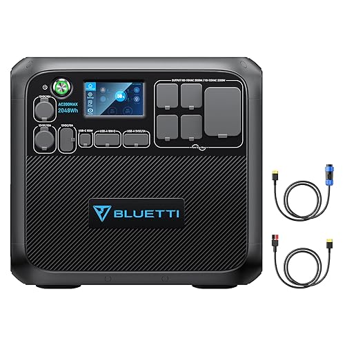 BLUETTI Portable Power Station AC200MAX, 2048Wh LiFePO4 Battery Backup.